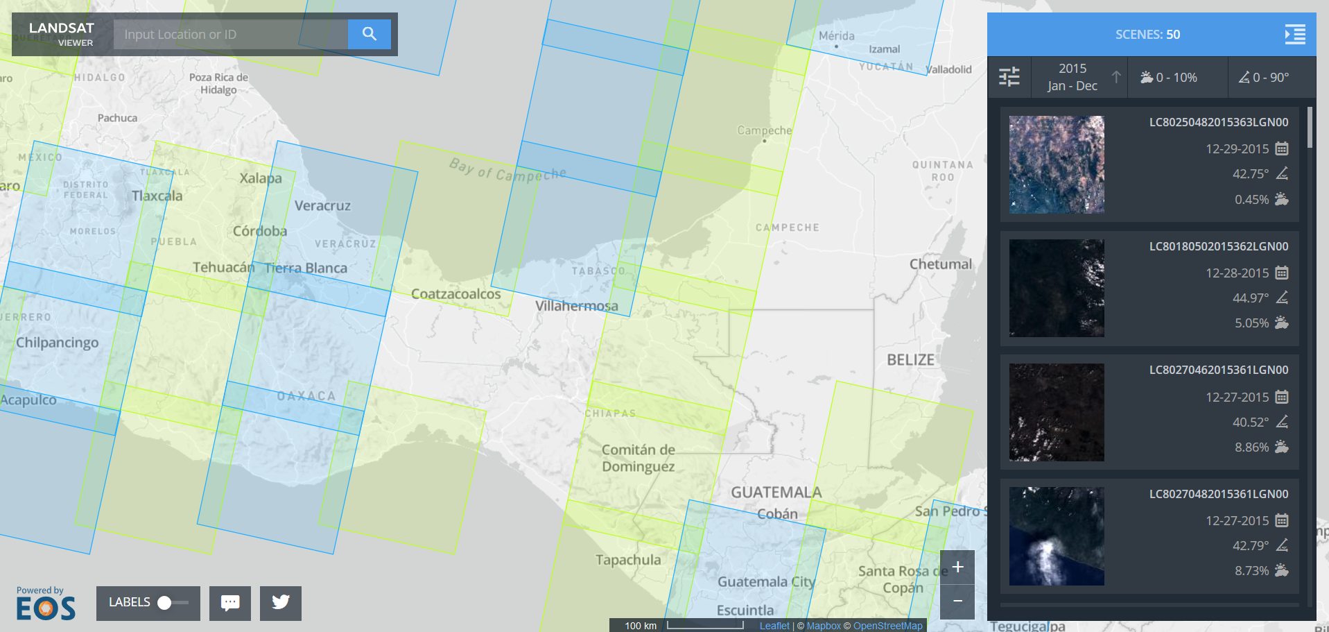 La forma más rápida de visualizar y descargar imágenes Landsat 8