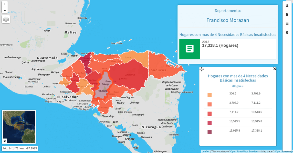 Geovisores de indicadores estadísticos