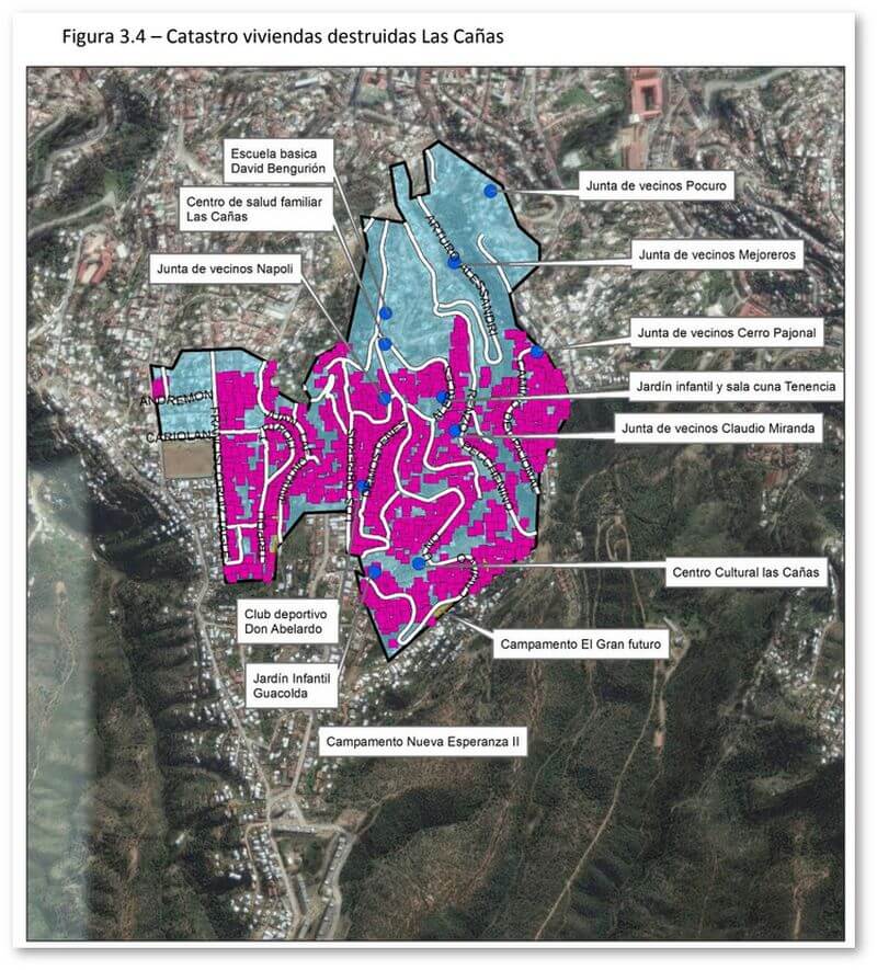 Informe al Plan de Reconstrucción de Valparaiso tras el incendio de 2014