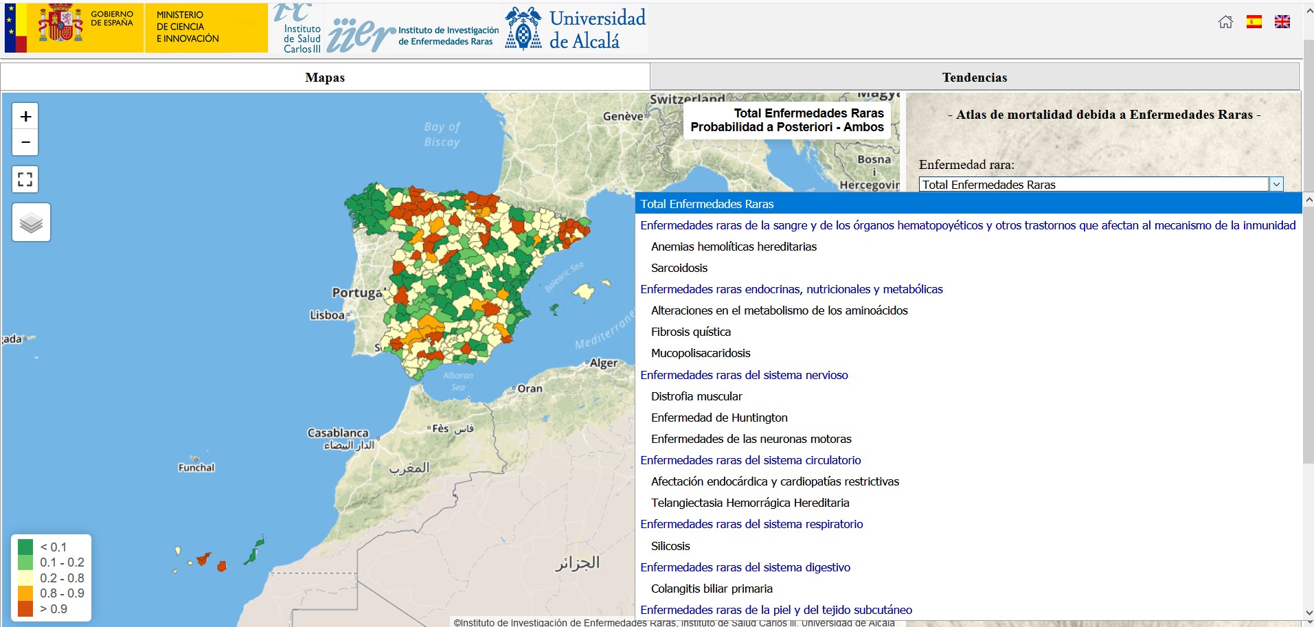 Concepción y producción del Atlas de Mortalidad debida a enfermedades raras en España