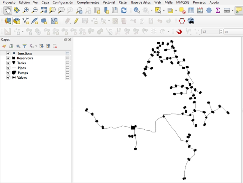 Diseño y análisis de redes de riego mediante QEPANET en QGIS