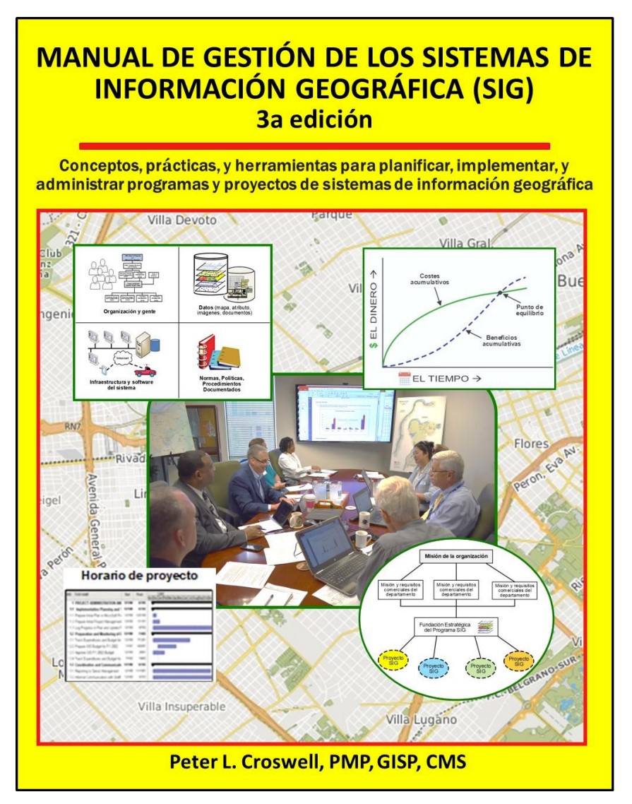 Portada del libro "Manual de gestión de los sistemas de información geográfica (SIG)"